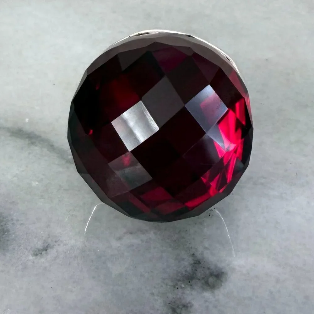 Huge Red / Deep Fuchsia Fun Statement Cocktail ring - 5.25 - Picture 7 of 16